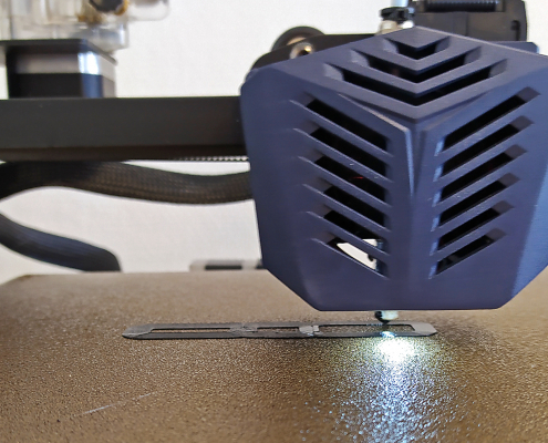 Aufbau der Stützen für den Prototype durch den 3D-Drucker