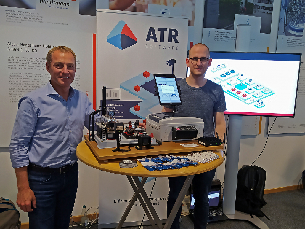 Blick auf den Stand für den Marktplatz auf der CSE+1 Feier in der IHK Ulm