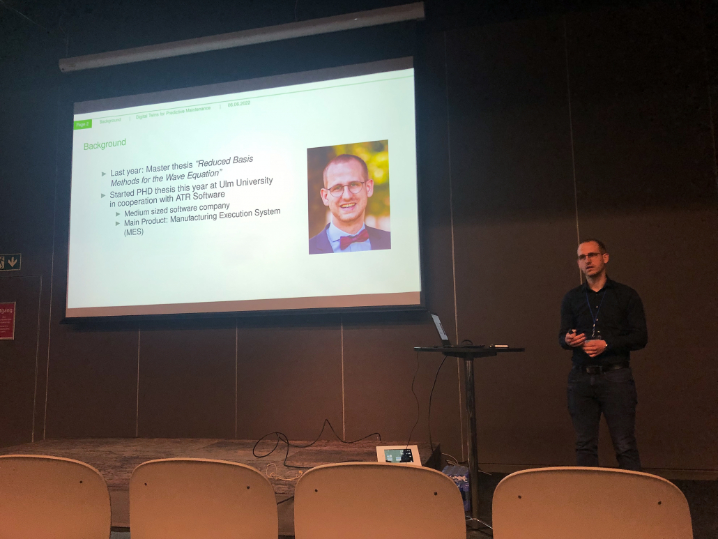 Foto des Vortrags von ATR Software auf dem 8. European Congress on Computational Methods in Applied Sciences and Engineering