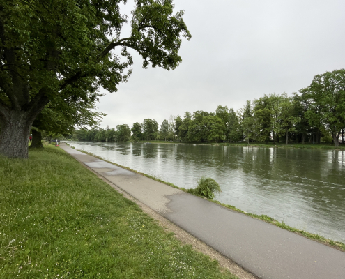 Bild der Laufstrecke des AOK Firmenlaufs 2024