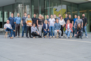 Das Bild zeigt das Team der ATR Software GmbH in der Neuen Mitte in Ulm