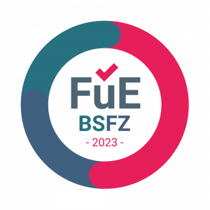 BSFZ-Siegel, das die Innovationskompetenz von ATR Software bestätigt und die Förderung durch die Forschungszulage belegt.